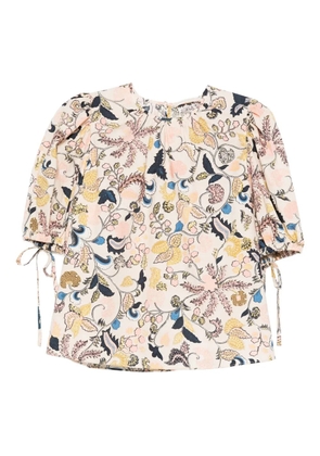 Ulla Johnson floral-print T-shirt - Neutrals