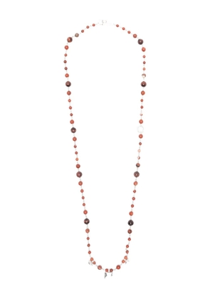 MARANT beaded long necklace - Silver