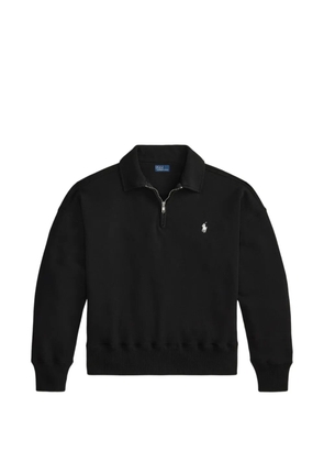 Polo Ralph Lauren zip-up collar polo shirt - Black