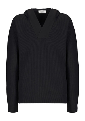 Laneus ribbed hoodie - 110 NERO/BLACK