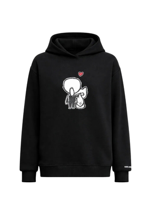 Karl Lagerfeld Ikon valentine hooded sweater - Black