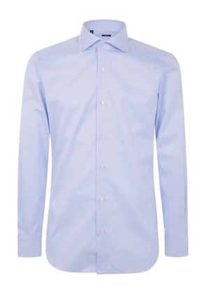 Barba button-down cotton shirt - Blue