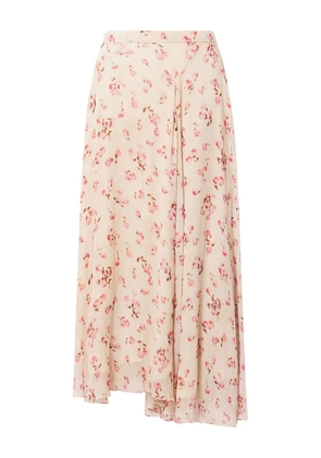 MARANT ÉTOILE Lycia floral-pattern midi skirt - Neutrals