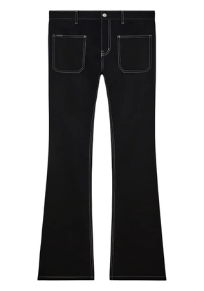 Courrèges low-rise bootcut jeans - Black