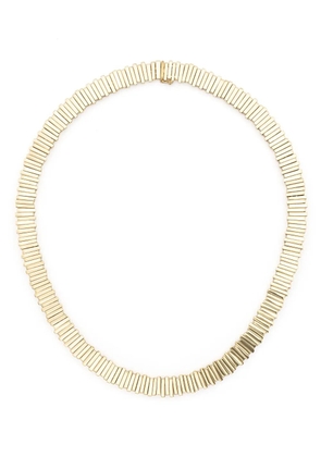 Suzanne Kalan 18kt yellow gold Jagged baguette necklace