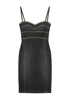 Versace embellished denim dress - Blue