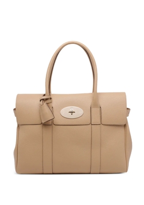 Mulberry small Bayswater turn-lock shoulder bag - Neutrals