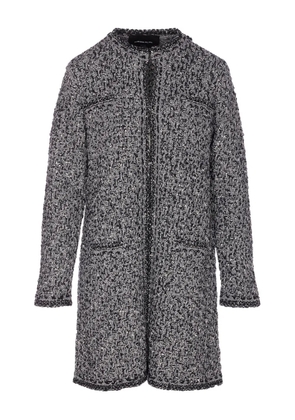 Fabiana Filippi sequin long sleeves coat - Blue