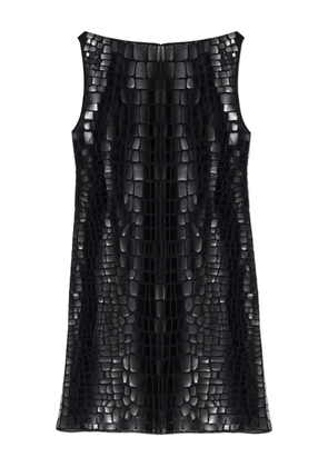 DSQUARED2 crocodile-effect mini dress - Black
