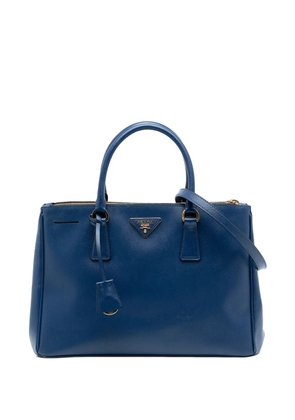 Prada Pre-Owned 2010-2025 Medium Saffiano Lux Galleria Double Zip satchel - Blue
