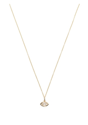 Sydney Evan 14kt yellow gold Marquise Eye diamond necklace
