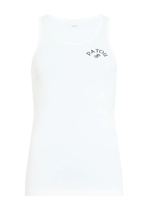 Patou logo-print tank top - White