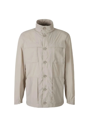 Herno detachable hood long down jacket - Neutrals