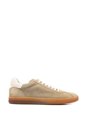 Officine Creative Halo panelled suede sneakers - Neutrals