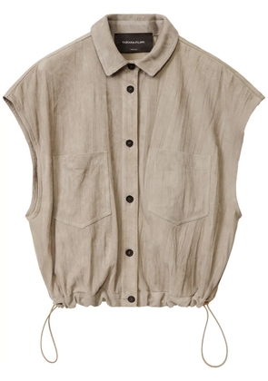 Fabiana Filippi sleeveless shirt - Brown