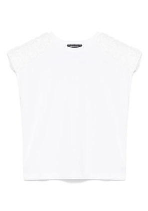 Fabiana Filippi ruffle-detailed T-shirt - White