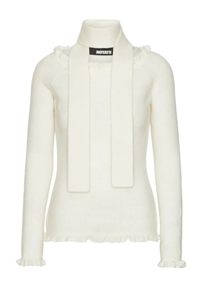 ROTATE BIRGER CHRISTENSEN ruffled-detail off-shoulder top - Neutrals