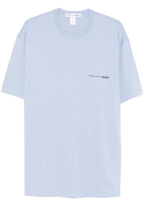 Comme Des Garçons Shirt logo-print cotton T-shirt - Blue