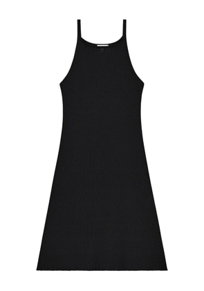 Courrèges ribbed-knit A-line dress - Black