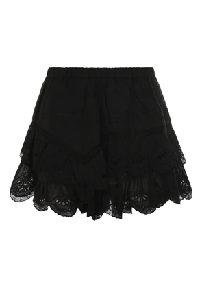 MARANT ÉTOILE Jocadia floral-lace shorts - Black