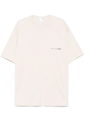 Comme Des Garçons Shirt logo-print T-shirt - Neutrals