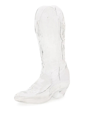 Seletti x Diesel Crystal Bootie glass vase - White