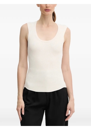 TWINSET sleeveless ribbed tank top - Neutrals