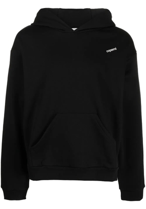 Coperni logo-print jersey hoodie - Black