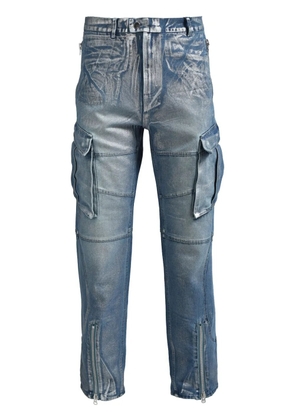 BREATH logo-patch jeans - Blue