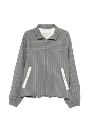 MORDECAI striped zipped jacket - Grey