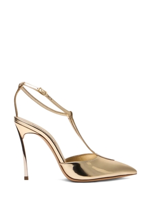 Casadei Victory buckle-detail heeled pumps - Gold