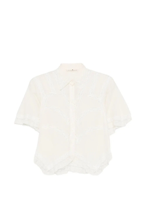 Ermanno Scervino lace-panel shirt - White