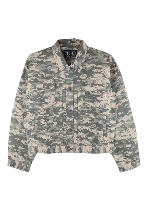 THUG CLUB camouflage-print jacket - Grey