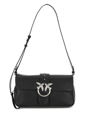 PINKO bird-buckle shoulder bag - Black