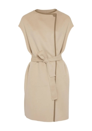 Yves Salomon belted cashmere-blend cape - Neutrals