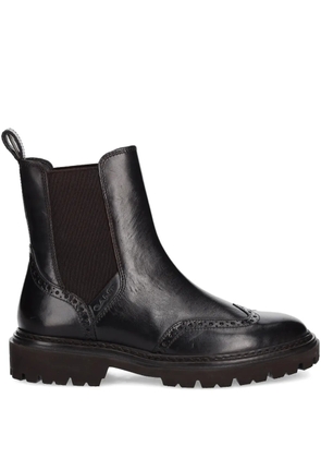 Gant brogue-detail chelsea boots - Black