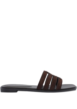 Tory Burch suede flat sandals - Brown