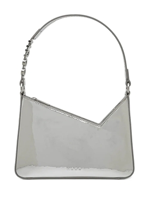 HUGO laminated shoulder bag - Silver