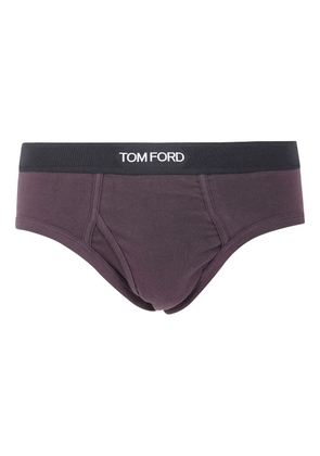 TOM FORD branded-waistband cotton briefs - Brown