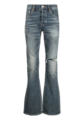 Purple Brand P004 low-rise flared jeans - Blue