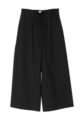 TOTEME drawstring-waist trousers - Grey