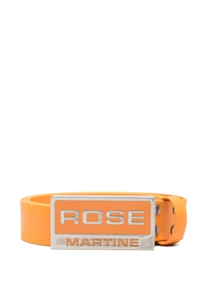 Martine Rose logo buckle belt - Orange