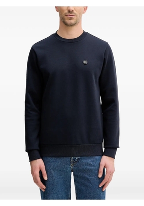 BOSS appliqué crew-neck sweatshirt - Blue