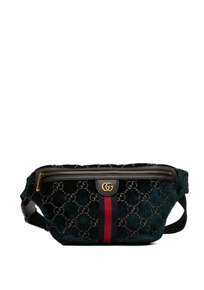 Gucci Pre-Owned 2016-2026 GG Velvet Ophidia belt bag - Blue