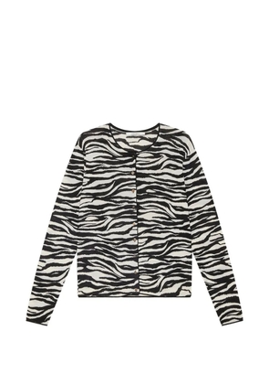 MALIPARMI animal-print cardigan - White