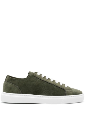 Doucal's chain-detailed suede sneakers - Green