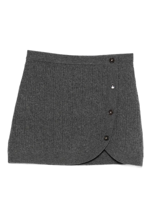 The Garment Como cable-knit mini skirt - Grey