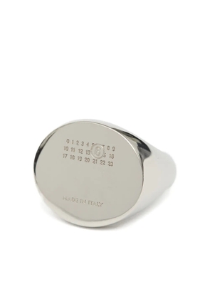 MM6 Maison Margiela Minimal logo 4mm ring - Silver
