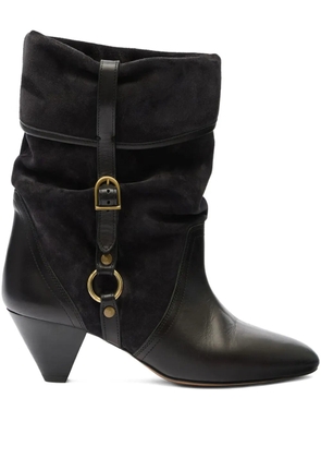 ISABEL MARANT 55mm Darner buckle-detail ankle boots - Black