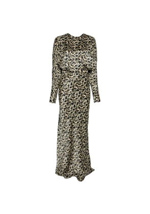 Petar Petrov Rattleheart animal-print maxi dress - Black